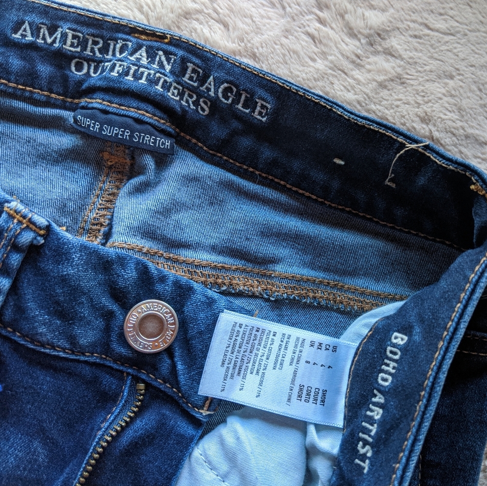Boho Artist American eagle jean